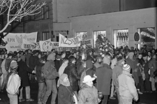 Manifestacja zorganizowana 11 listopada z okazji 70 rocznicy odzyskania niepodległości