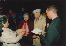 Krystyna Budnicka oraz Państwo Jan i Maria - Sprawiedliwi Wśr&oacute;d Narod&oacute;w Świata podczas Misterium Pamięci "Jedna Ziemia - Dwie Świątynie"