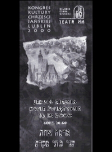 Jedna Ziemia - Dwie Świątynie : 16 IX 2000 (program)