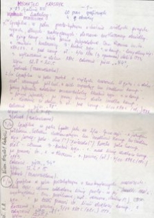 Spis prac Mychajło Krasnyka (rękopis)