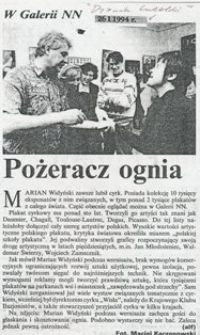 W Galerii NN. Pożeracz ognia