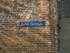 Szyld Zaułka Hartwigów w Lublinie
