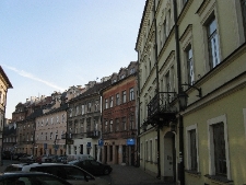 Ulica Kowalska w Lublinie. Widok ogólny prawej strony ulicy