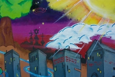 Symbole trzech kultur - Mural Graffiti