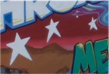 Gwiazdy - jeden z symboli muralu