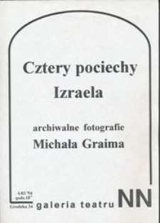 Afisz informujący o wystawie Michała Greima