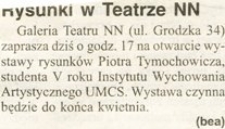 Rysunki w Teatrze NN