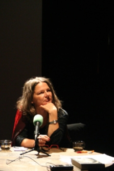 Agata Tuszyńska podczas promocji książki "Oskarżona: Wiera Gran"