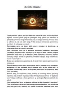 Warsztaty filmowo-radiowe - Historia Rodziny Arnsztajn&oacute;w : Zjawisko wizualne