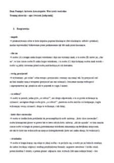 Dom Pamięci: historia Arnsztajn&oacute;w. Warsztaty teatralne : załącznik 2. Trening aktorski &ndash; opis ćwiczeń