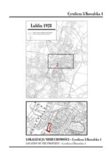 Cyrulicza 3/Kowalska 4 - historia miejsca