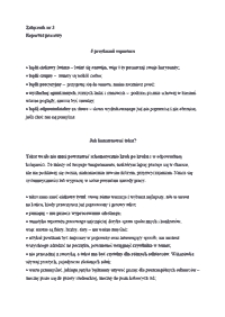 Dom Pamięci: historia Arnsztajn&oacute;w. Warsztaty literackie &ndash; Piszemy scenariusz filmowy : załącznik 3. Reportaż prasowy