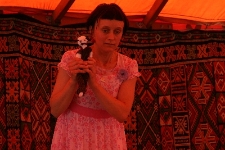 Joanna Sarnecka podczas Wędrownych Spotkań z Opowieścią