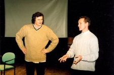 Jacek Bławut oraz Witek Dąbrowski podczas Spotkania z dokumentem filmowym Jacka Bławuta