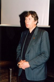 Krzysztof Bukowski podczas spotkania autorskiego w ramach projektu "Spotkanie z dokumentem filmowym"