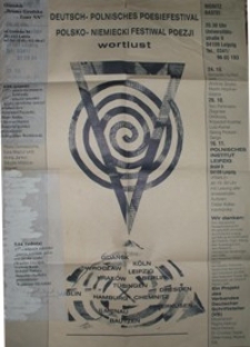 Polsko-Niemiecki Festiwal Poezji : Wortlust (plakat)