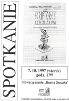 Scriptores Scholarum nr 15/16 : Zeszyt samorządowy : Wybory i decyzje '97 : promocja