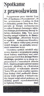 II Spotkanie z Prawosławiem