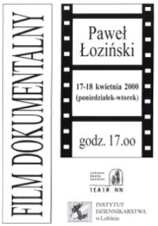 Spotkanie z dokumentem filmowym: Paweł Łoziński