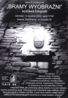 Bramy wyobraźni. Wystawa fotografii Marty Kubiszyn