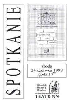 Scriptores Scholarum nr 18 : Zeszyt m&oacute;wiony : Pamięć-miejsce-obecność : promocja