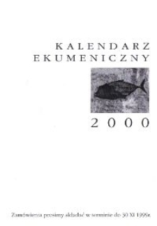 Kalendarz Ekumeniczny 2000 (folder zamówienia)