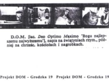 Projekt DOM - Grodzka 19 : zaproszenie