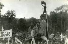 Wiec studencki na Placu Litewskim w Lublinie