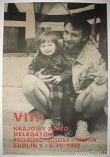 Plakat VIII Krajowego Zjazdu Delegatów NZS w Lublinie
