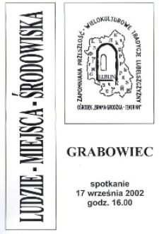 Ludzie - Miejsca - Środowiska: Grabowiec