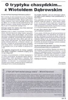 O tryptuku chasydzkim... z Witoldem Dąbrowskim