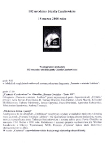 102 urodziny J&oacute;zefa Czechowicza