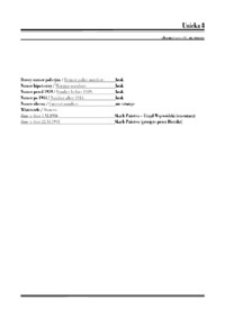 Unicka 8 - historia miejsca