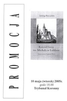 Promocja: Kości&oacute;ł farny św. Michała w Lublinie