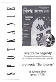 Spotkanie: promocja "Scriptores"