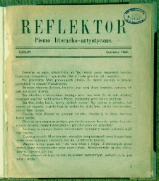 Reflektor, czerwiec 1923 r