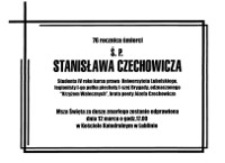 Msza św. w 76 rocznicę śmierci Stanisława Czechowicza