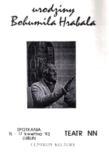 Urodziny Bohumila Hrabala : zaproszenie