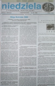 Misja Kościoła 2000 : Z Redakcją "Kalendarza Ekumenicznego 2000" rozmawia s. Bogumiła Borucka