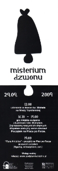 Misterium Dzwonu (ulotka)