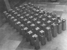 Fragment instalacji z wystawy Tadeusza Mysłowskiego w Muzeum Narodowym w Warszawie