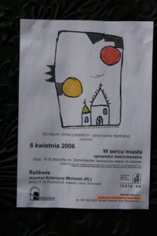 W sercu miasta - opowieści dominikańskie 2006 - plakat imprezy