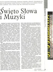 Święto Słowa i Muzyki