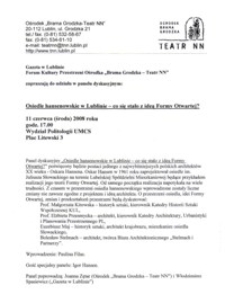 Osiedle hansenowskie w Lublinie - co się stało z ideą Formy Otwartej?