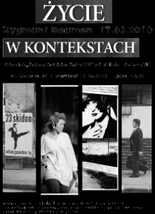 Ulotka towarzysząca wystawie Zygmunta Baumana "Życie w kontekstach"