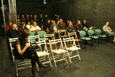 Prezentacja wirtulanej makiety przedwojennego Lublina podczas otwarcia wystawy "Lublin. Pamięć Miejsca"