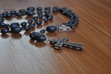 Różaniec z chleba wykonany przez Janusza Krupskiego
