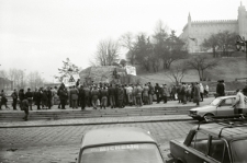 Wiec antyatomowy na Placu Zamkowym w Lublinie