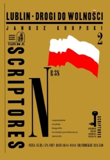 Okładka 38 numeru czasopisma "Scriptores"