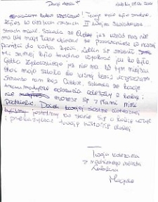 List do Henia z 2011 r.